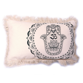 Hamsa Mandala  Cushion - 30x50cm - green