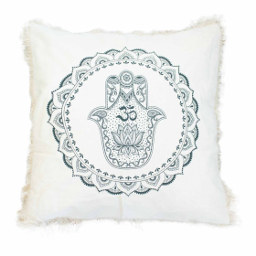 Hamsa Mandala  Cushion - 60x60cm - green