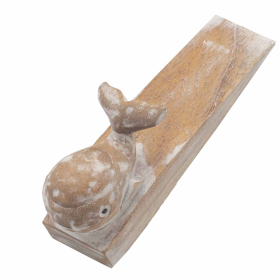 Hand carved Doorstop - Whale