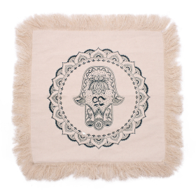 Hamsa Mandala  Cushion - 45x45cm - green