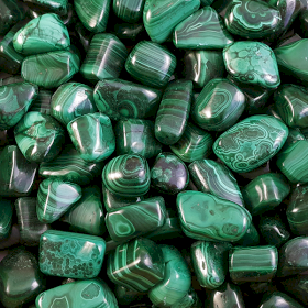 Pack of 18 XL Tumble Stones - Malachite