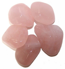 Pack of 18 XL Tumble Stones - Rose Quartz Grade P