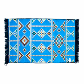 Kilim Rug 125x80 cm - Sky Blue