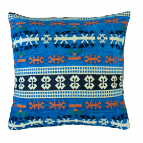 Kilim Cushion Cover - Sky Blue