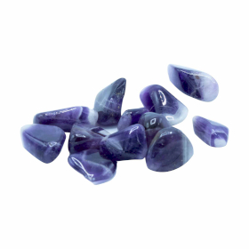 Pack of 24 Tumble Stone - Amethyst Banded M