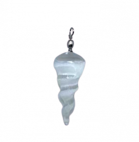 Selenite Spiral Pendant