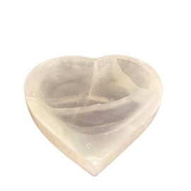 Selenite Heart Bowl - 15cm