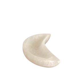 Selenite Moon Bowl - 15cm