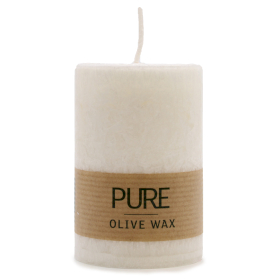 Pure Olive Wax Candle 90x60 - White