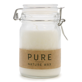 Pure Olive Wax Jar Candle 120x70 - White
