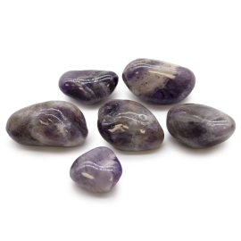 Bag of 6 Large African Tumble Stones - Amethyst
