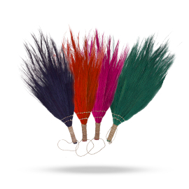 Set 4 - Pampas Long Broom - Vivid colours