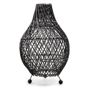 Rattan Table Lamps - Black