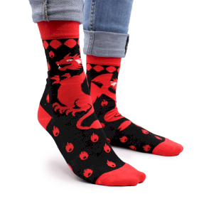 Hop Hare Bamboo Socks (36-40) - Red Dragons