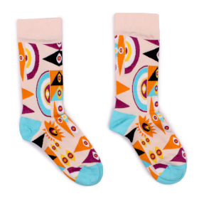 Hop Hare Bamboo Socks (41-46) - Psychedelic Evil Eye