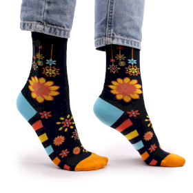 Hop Hare Bamboo Socks (36-40) - Mandala Flowers