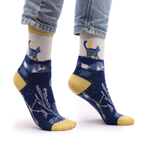 Hop Hare Bamboo Socks (36-40) - Midnight Cat