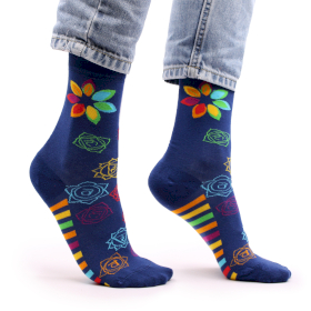 Hop Hare Bamboo Socks (36-40) - Rainbow Chakra