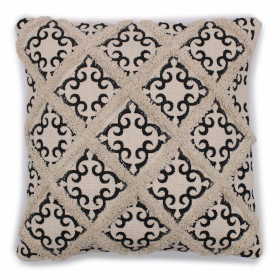 Classic Cushion Cover - Lux Criss-Cross & Print - 45x45cm