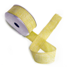 Natural Texture Ribbon 38mm x 20m - Latte