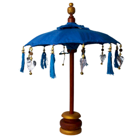 Bali Home Decor Parasol - Cotton - Turquoise- 40cm