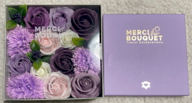 Square Box - Lavender Rose & Carnation