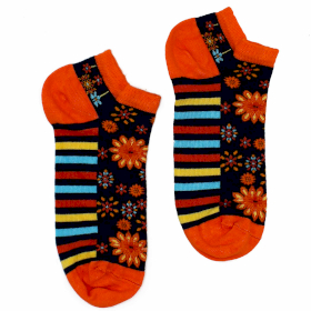 S/M Hop Hare Bamboo Socks Low (36-40) - Mandala Flowers