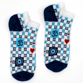 S/M Hop Hare Bamboo Socks Low (36-40) - Om and Evil Eye