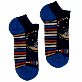 S/M Hop Hare Bamboo Socks Low (36-40) - Lunar Phases
