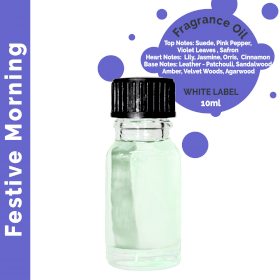 10x Festive Morning Fragrance Oil 10ml - White Label