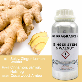 Ginger Stem & Walnut Pure Fragrance Oil - 500ml