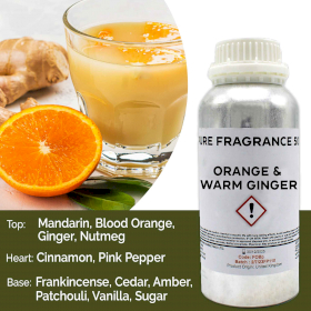 Orange & Warm Ginger Pure Fragrance Oil - 500ml