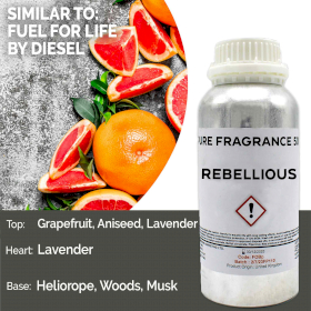 Rebellious Pure Fragrance Oil - 500ml