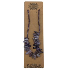 Longstone Gem Necklace - Amethyst