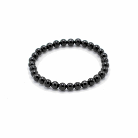 Gemstone Manifestation Bracelet - Black Agate- Protection