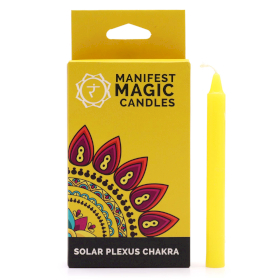 Manifest Magic Candles (pack of 12) - Yellow - Solar Plexus Chakra