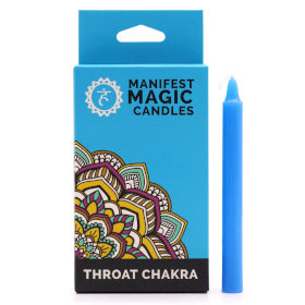 Manifest Magic Candles (pack of 12) - Blue - Throat Chakra