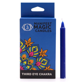 Manifest Magic Candles (pack of 12) - Dark Blue - Third Eye Chakra