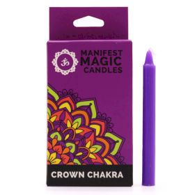 Manifest Magic Candles (pack of 12) - Purple - Crown Chakra