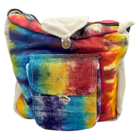 Tiedye Hemp Study Bag with Front Pocket