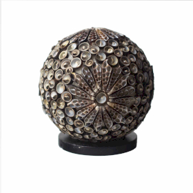 Boho Sea Shell Lamp - Chocolate Twist Globe - 15cm