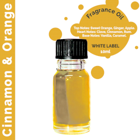 10ml Cinnamon & Orange Fragrance Oil - UNLABELLED