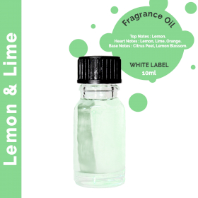 10ml Lemon & Lime Fragrance Oil - UNLABELLED