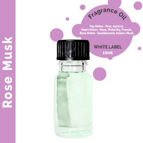 10 ml Rose Musk Fragrance Oil - UNLABELLED