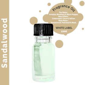 10ml Sandalwood Fragrance Oil - UNLABELLED