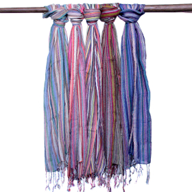 Indian Boho Scarves - 50x180cm - Random Purples
