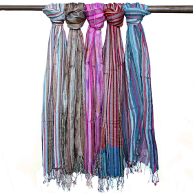 Indian Boho Scarves - 50x180cm - Random Blues