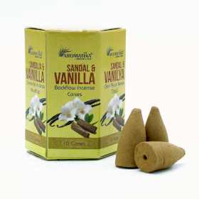 Masala Backflow Incense pack of 10 - Sandalwood & Vanilla