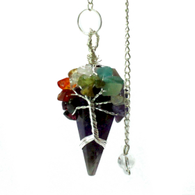 Magic Pendulum - Seven Chakra - Amethyst