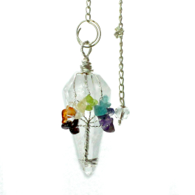 Magic Pendulum - Seven Chakra - Rock Quartz